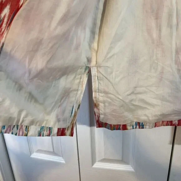 CHICO'S Daintree IKAT Print Soutache Linen Jacket Topper 3/4‎ Size 1(8/10) EUC - Picture 6 of 14